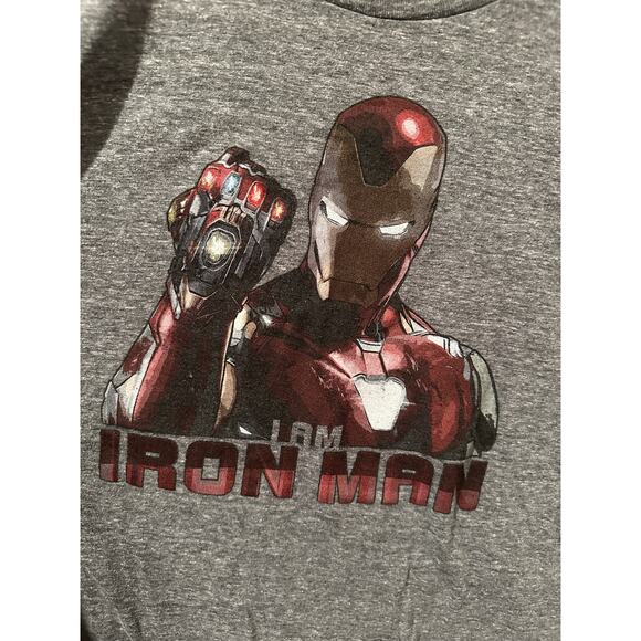 Disney Marvel Avengers I Am Ironman Grey Tee XXL - Picture 2 of 3